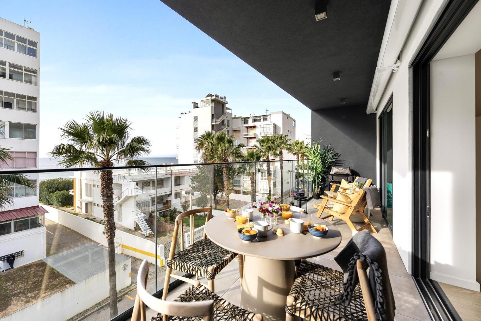 Stylish Modern Beachside Apartment With Pool & Seaview 奎特里拉 外观 照片